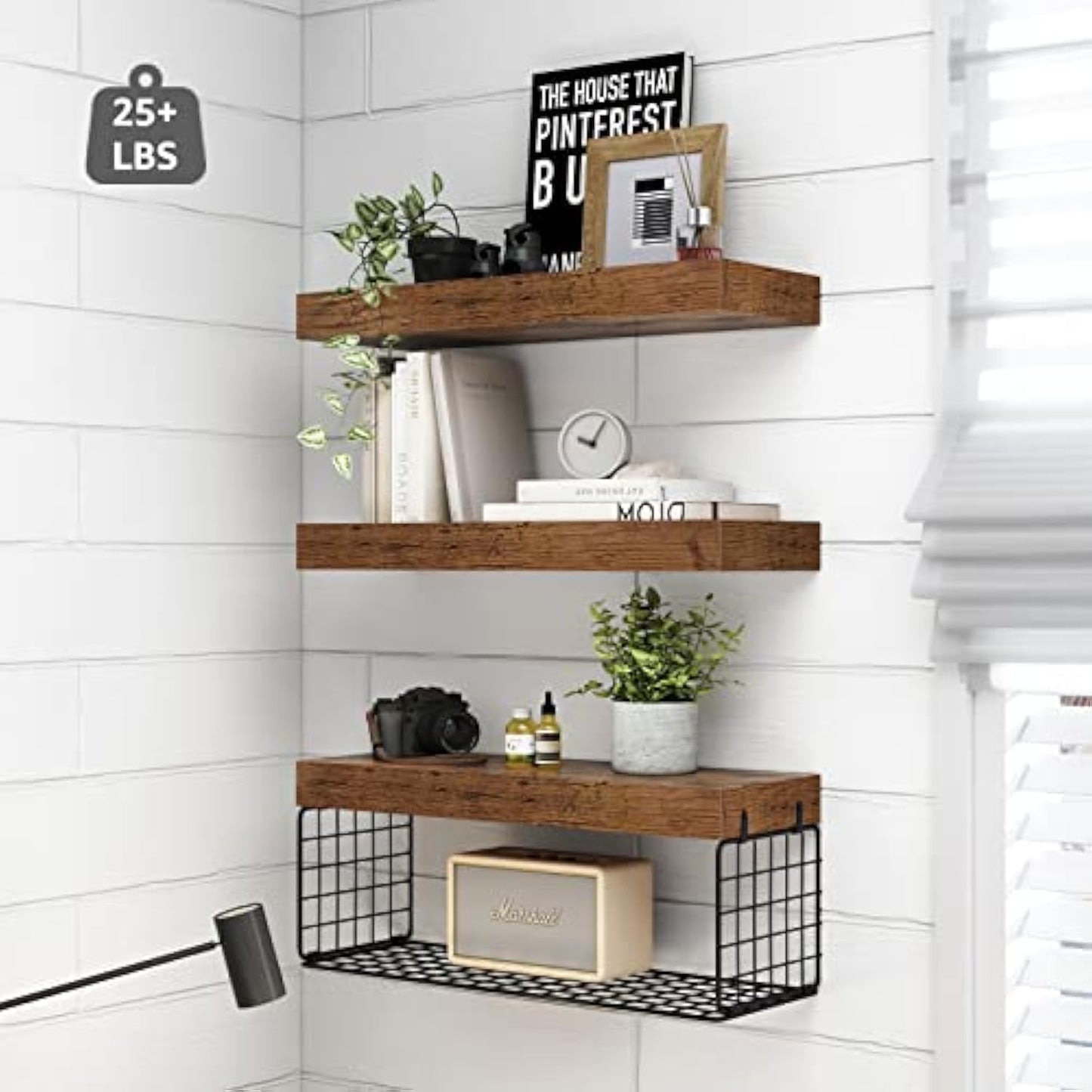 QEEIG Bathroom Toilet Above Shelf - Wall Mounted Storage Rack