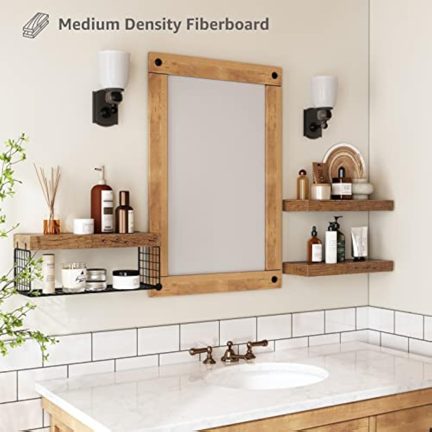 QEEIG Bathroom Toilet Above Shelf - Wall Mounted Storage Rack